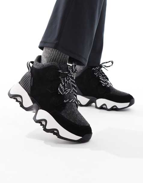 Sorel – Kinetic Impact Caribou Plus– Wanderschuhe in Schwarz und Cremeweiß - view 1