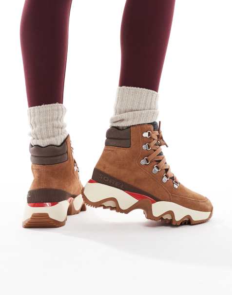 Sorel Kinetic Impact Conquest Plus hiking boots in velvet tan and tobacco - view 1