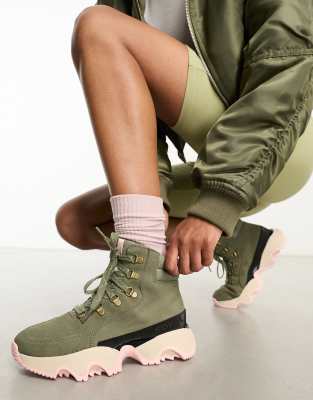 Sorel - Kinetic Impact Conquest - Wasserdichte Schnürstiefel in Khaki-Grün