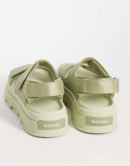 Sorel – Kinetic Sunchase – Sandalen in Salbeigrün mit Knöchelriemen, 3 von 4