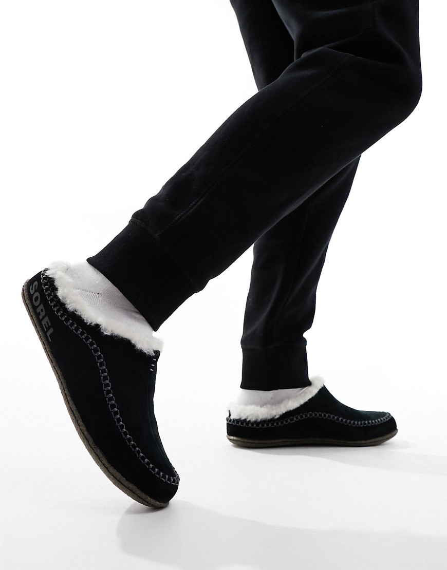 Sorel Lanner Ridge slippers in black