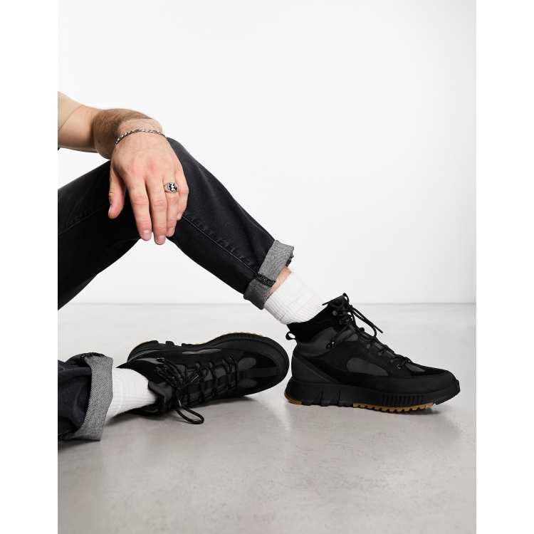 Sorel Mac Hill Lite Trace waterproof boots in black | ASOS display picture 2