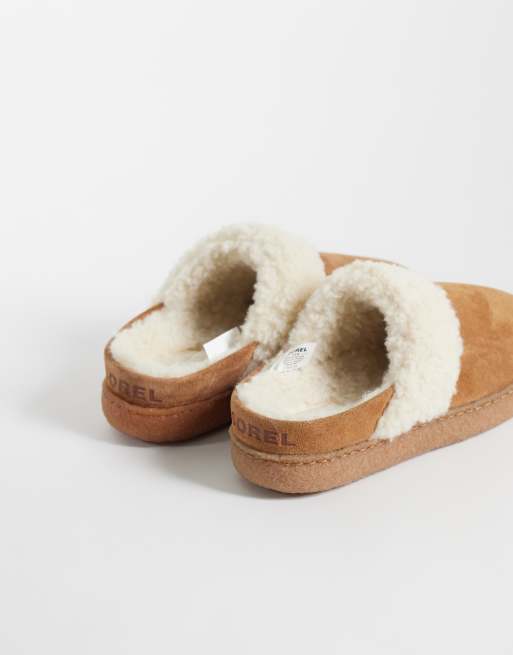 Sorel Nakiska sherpa lined slipper in tan , 4 of 4