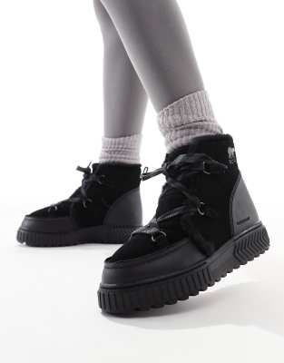 Bottes Safari En Daim - Doublure Cuir Violet - Semelle Caoutchouc - Unisexe - Taille 35 à 46