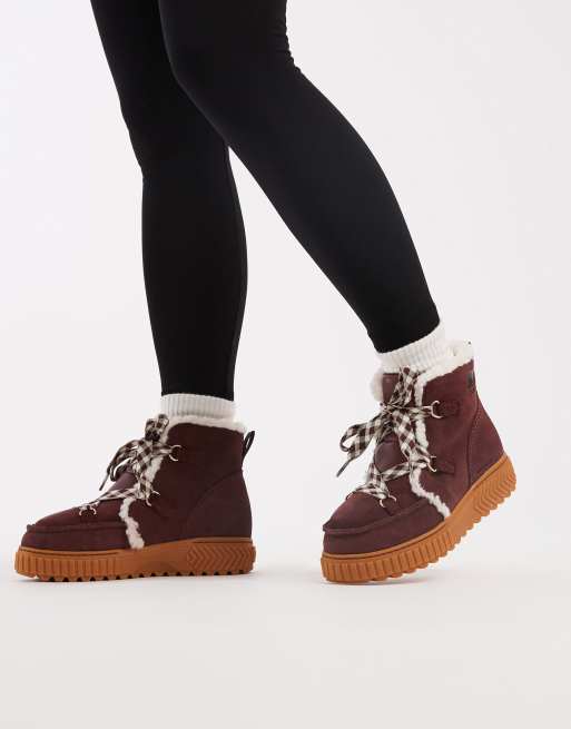 Sorel – Ona Ave – Bergstiefel in Burgunderrot, 4 von 4