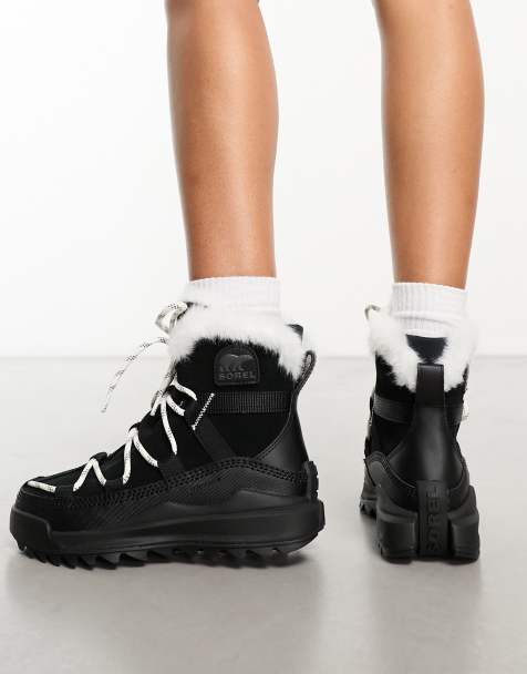 Black Hiking Boots for Women ASOS