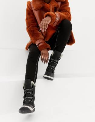 sorel tall black boots