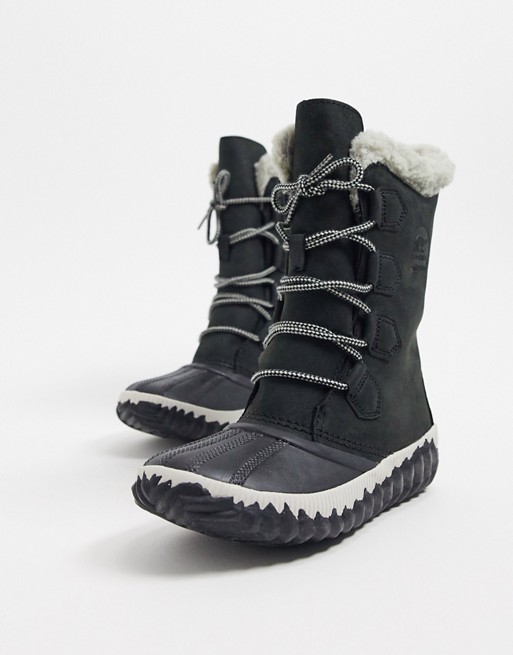 Sorel Out n About waterproof tall boots in black