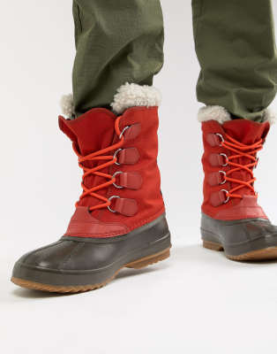 sorel red snow boots