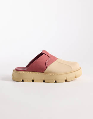  Rein clog in cream and pink