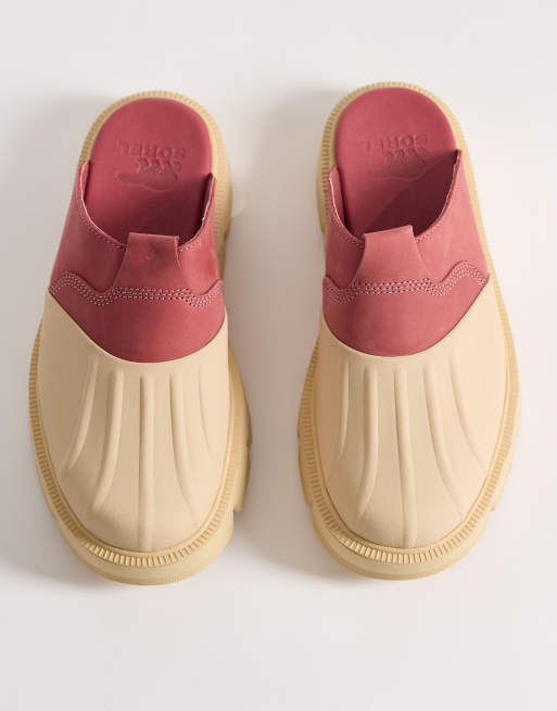 Sorel - Rein - Cremehvide og rosa clogs, 2 af 4