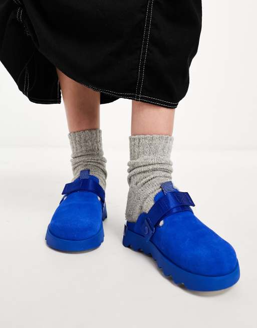 Sorel Viibe clog shoes in electric blue