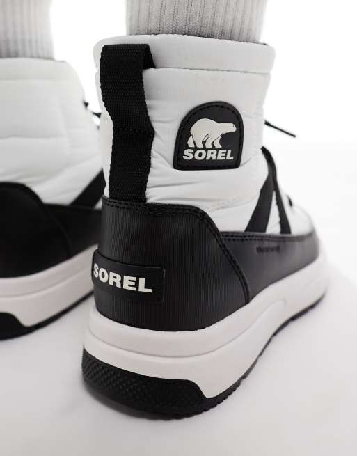 Sorel - Whitney III - Halfhoge winterlaarzen in crème en zwart, 3 van 4