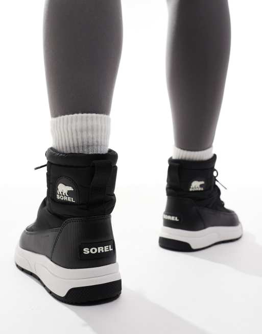 Sorel - Whitney III Mid - Scarponcini invernali neri e panna, 4 di 4