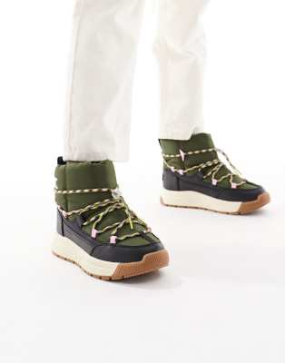 Sorel - Whitney Iii - Schlupf-Winterstiefel in Utility-Grün und Schwarz