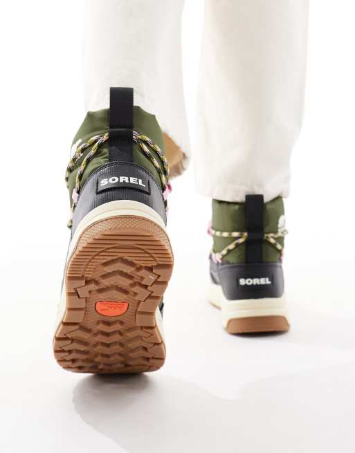 Sorel - Whitney Iii - Slip on-vinterstøvler i mørkegrøn/sort, 3 af 4