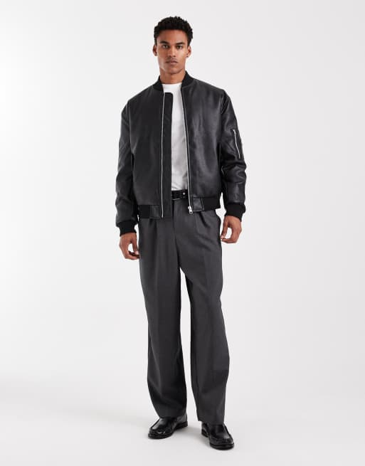 Sort flyverjakke fra ASOS DESIGN, 2 af 5