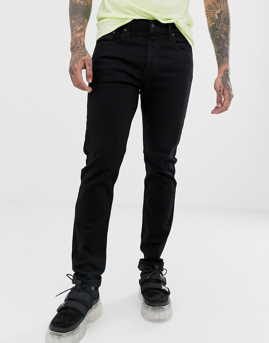 Sort Lo-ball 512 tætsiddende jeans i stylo advancedog smal pasform fra Levi's