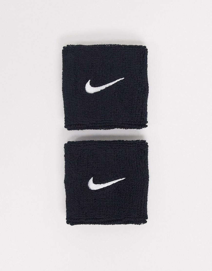 Sort Swoosh armbånd fra Nike Training