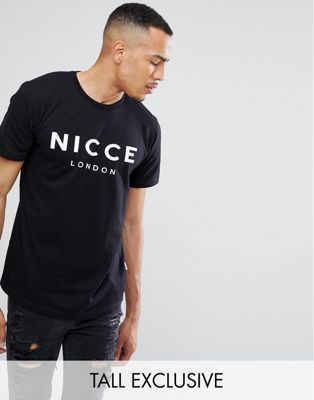 Sort T-shirt med logo fra Nicce – kun hos ASOS