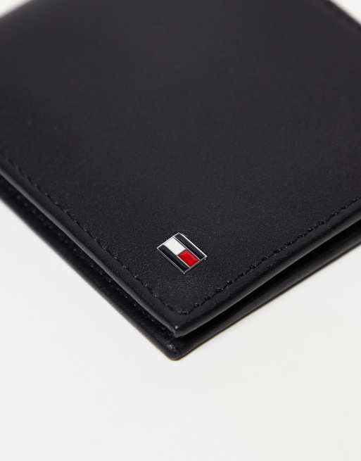 Sort tegnebog i læder i smalt billfold design fra Tommy Hilfiger Eton, 3 af 4