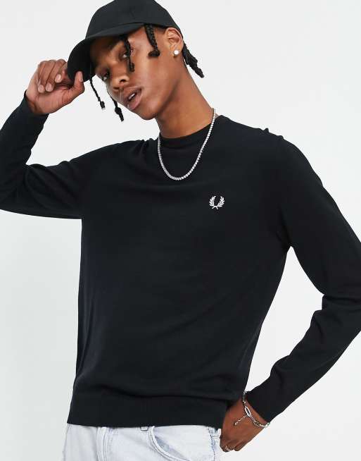 Sort trøje med rund hals fra Fred Perry, 2 af 4