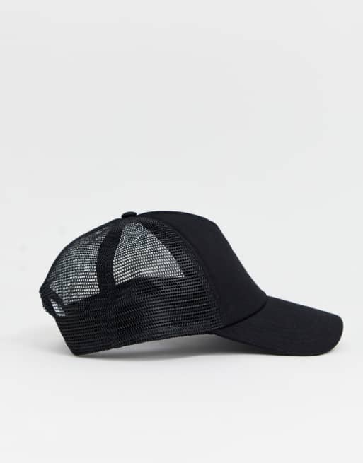 Sort trucker-kasket fra ASOS DESIGN, 4 af 4