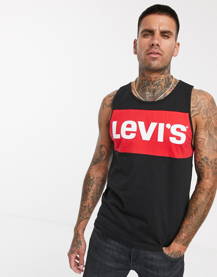 Sort undertrøje med logo fra Levi's
