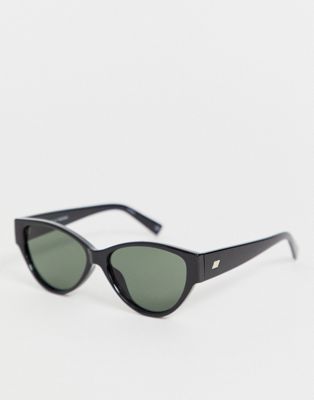 Sorte Eureka cateye-solbriller fra Le Specs