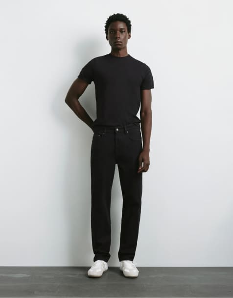 Sorte jeans med smal pasform fra Pull&Bear - view 1