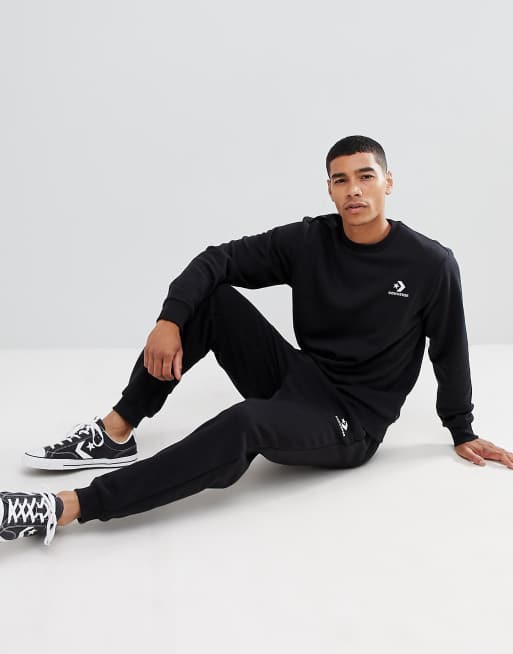 Sorte joggingbukser fra Converse 10008815-A01