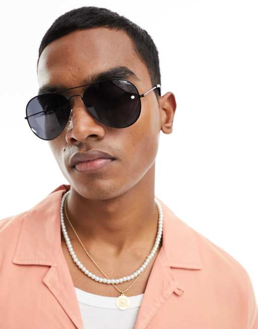 Sorte pilotsolbriller fra New Look