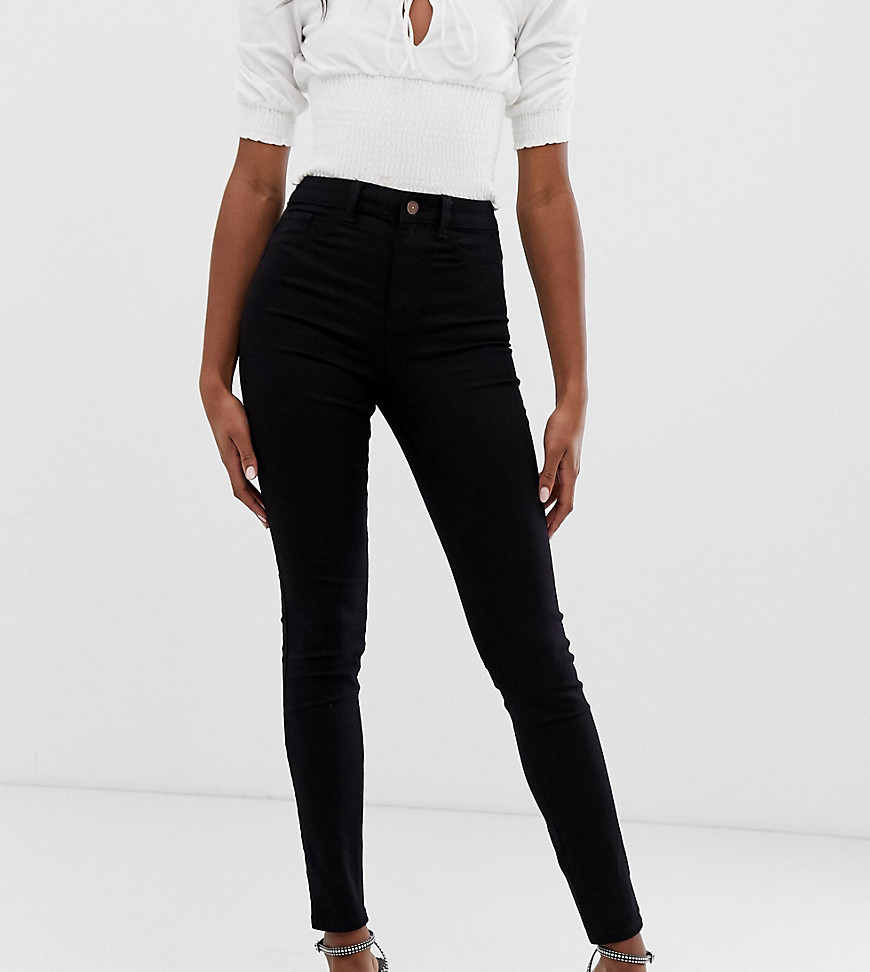 Sorte skinny jeans med diskoeffekt fra New Look Tall