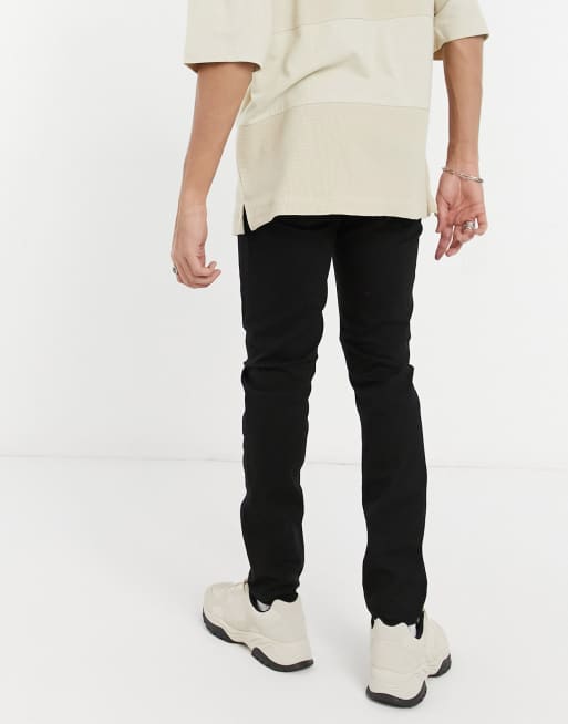 Sorte skinny jeans med hullede knæ fra ASOS DESIGN, 2 af 4