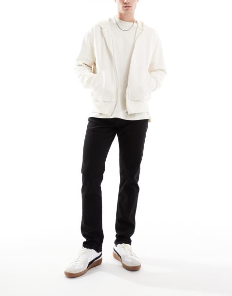 Sorte slimfit-jeans fra New Look - view 1