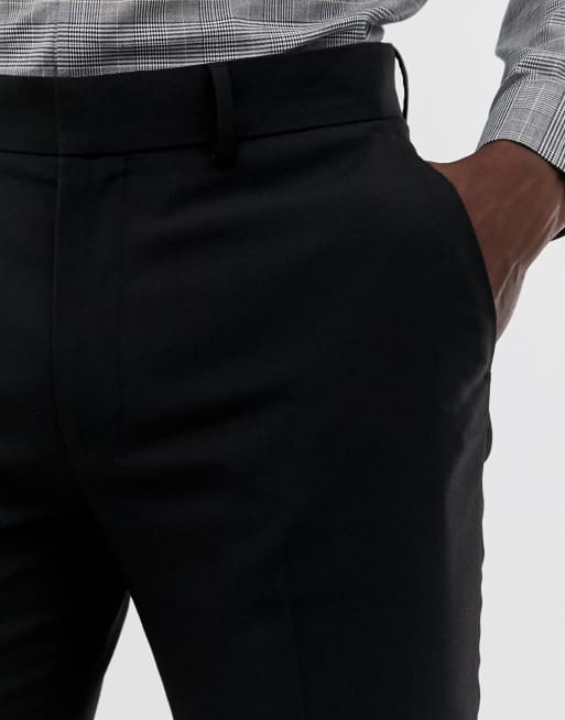 Sorte smalle habitbukser fra ASOS DESIGN, 3 af 4