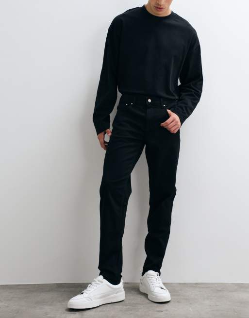 Sorte tapered fit-jeans fra ASOS DESIGN, 2 af 5