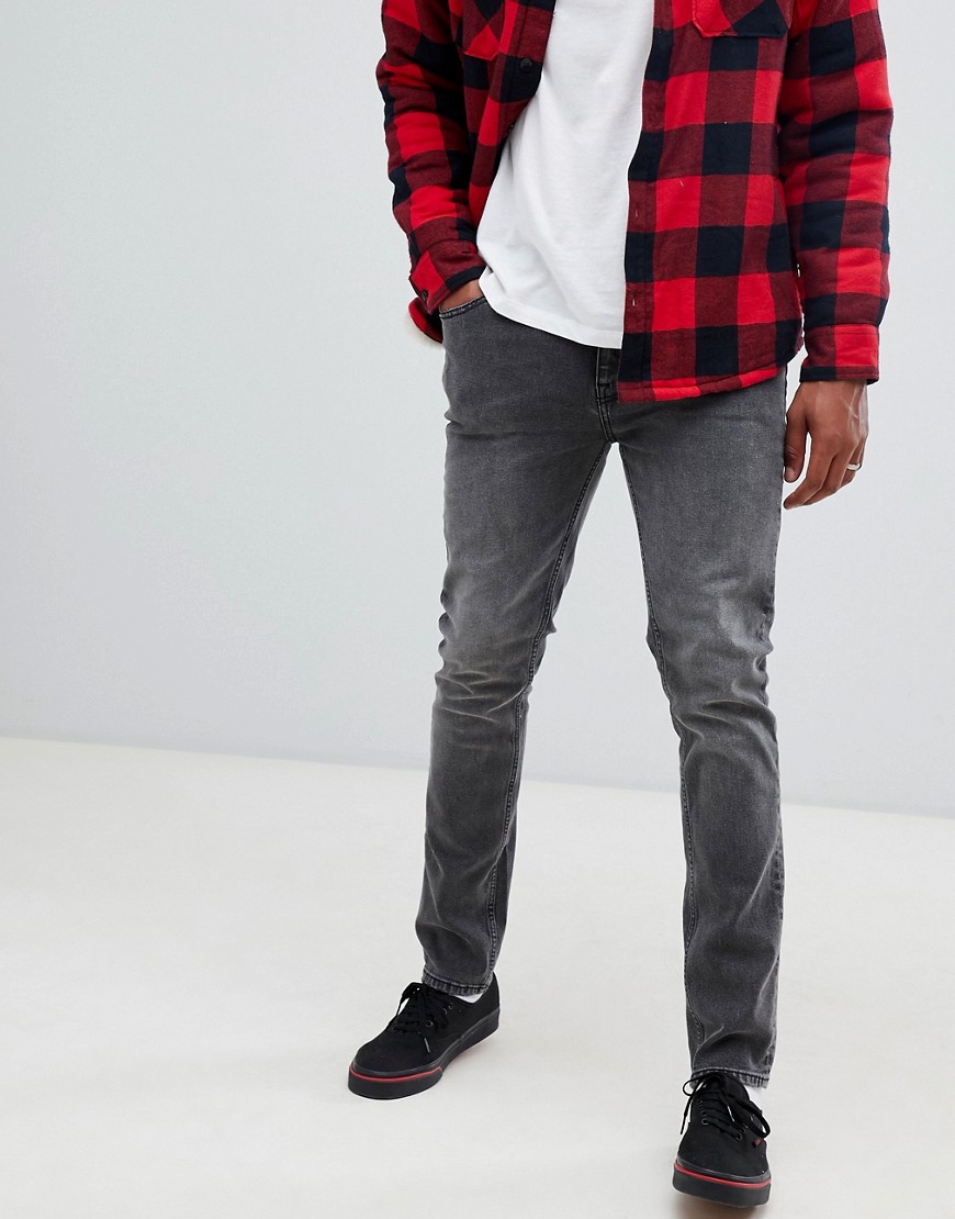Sorte tapered fit-jeans fra Cheap Monday