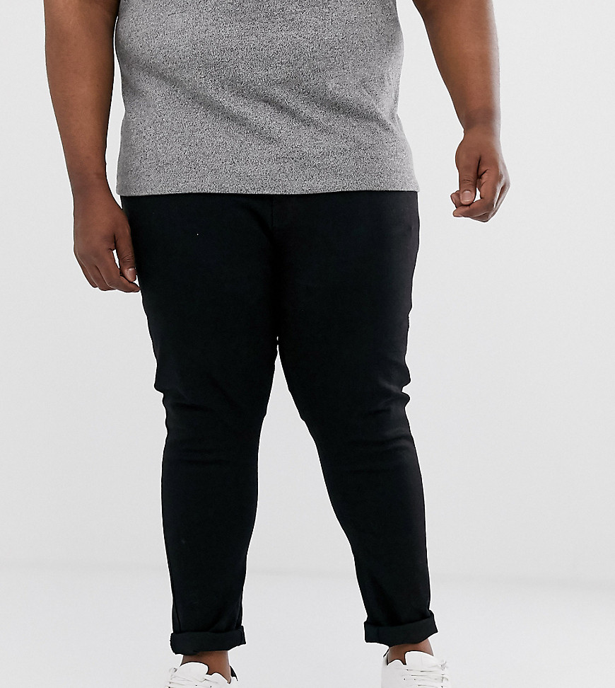 Sorte tapered fit-jeans fra Jacamo