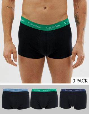 Sorte underbukser i bomuldstræk fra Calvin Klein 3-pak