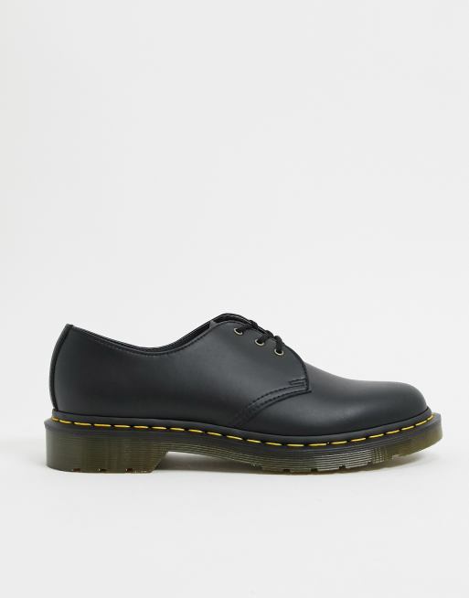 Sorte veganske 1461 3-øje-sko fra Dr Martens  , 2 af 4