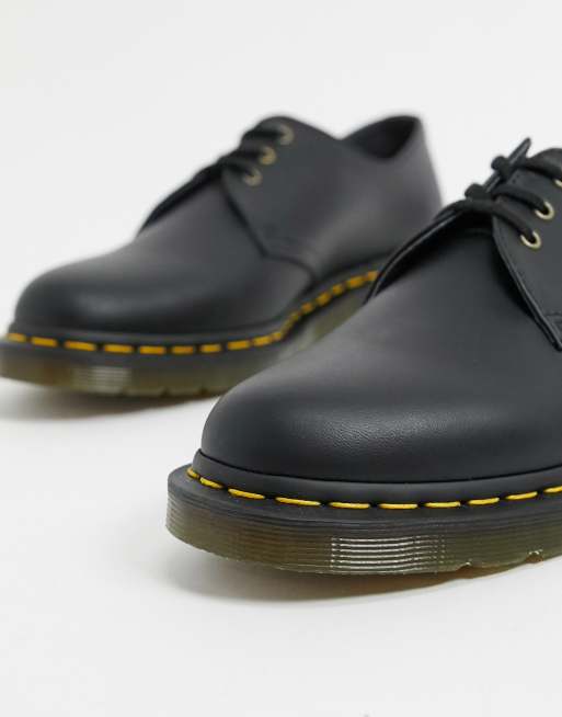 Sorte veganske 1461 3-øje-sko fra Dr Martens  , 3 af 4