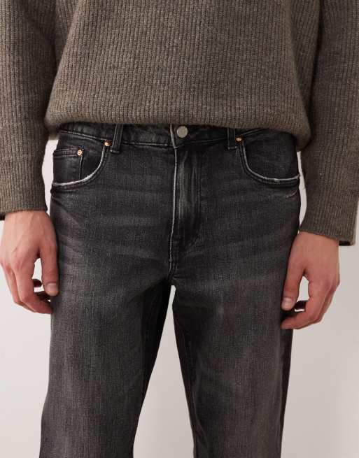Sortvaskede tapered fit-jeans fra ASOS DESIGN, 5 af 5