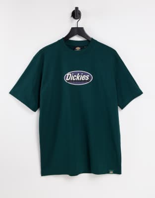 фото Сосново-зеленая футболка dickies saxman-зеленый цвет