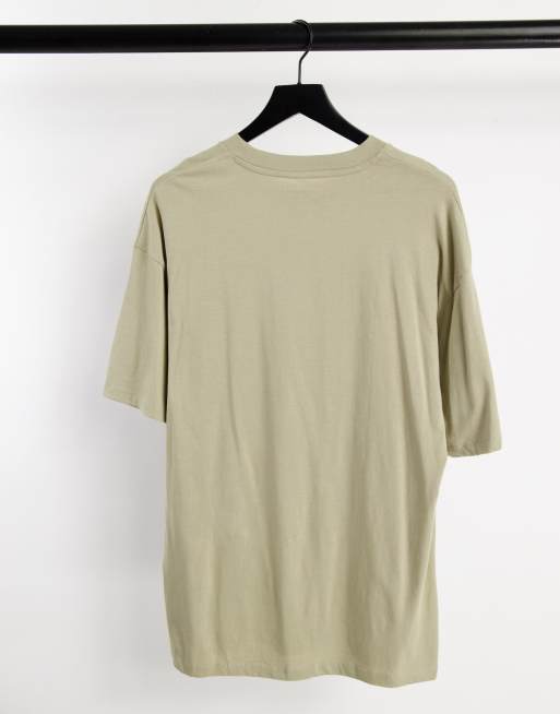 Soul Star 3 pack longline t-shirts in charcoal stone & khaki, 2 of 4