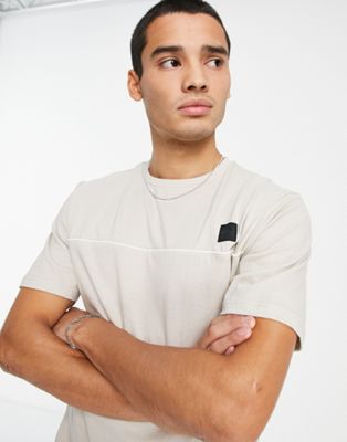 Soul Star co-ord piping t-shirt in stone - ASOS Price Checker