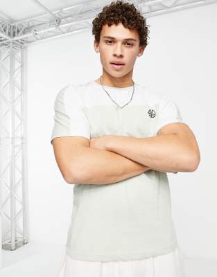 Soul Star colour block logo t-shirt in sea foam green - ASOS Price Checker