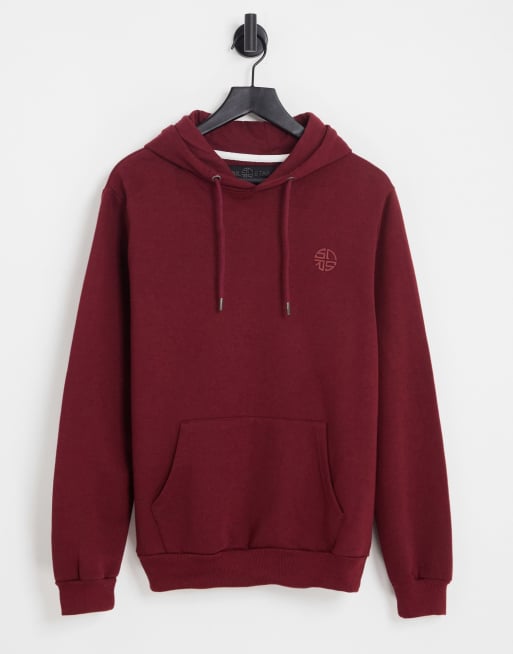 Soul Star - Felpa bordeaux con cappuccio