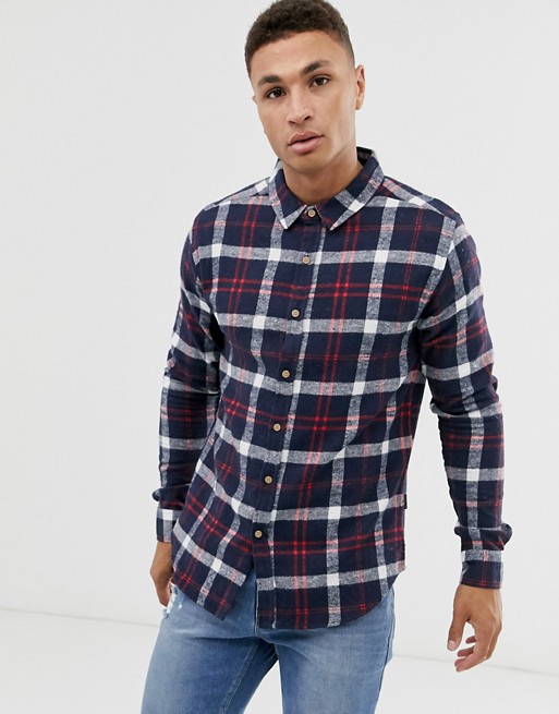 Soul Star fitted check shirt