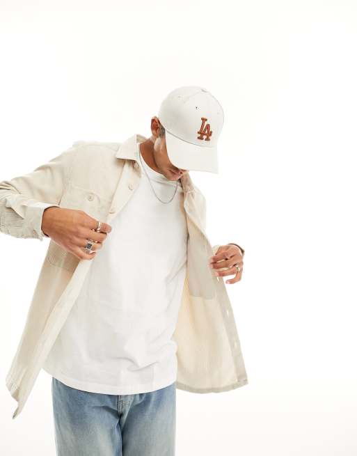 Soul Star – Hemdjacke aus Cord in Steinbeige